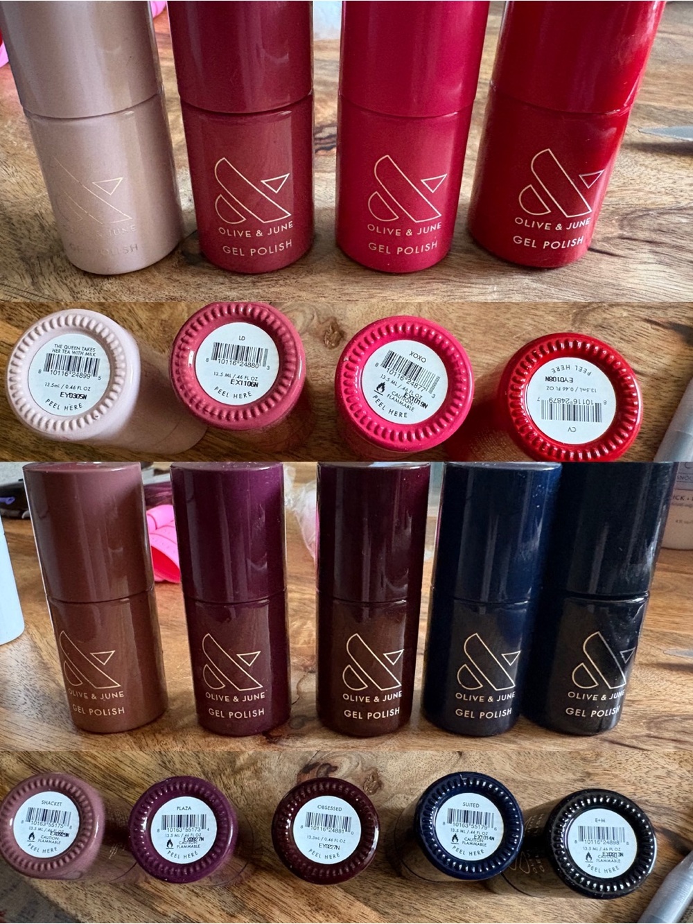 Olive + June Gel Mani System Supplies (including builder gels)